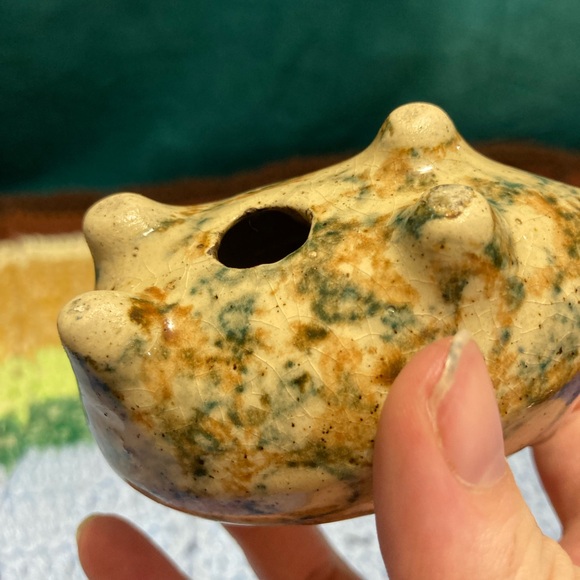 Vintage Piggy Bank Pig Knick Knack Small Pottery Handmade Crafty - Picture 8 of 16